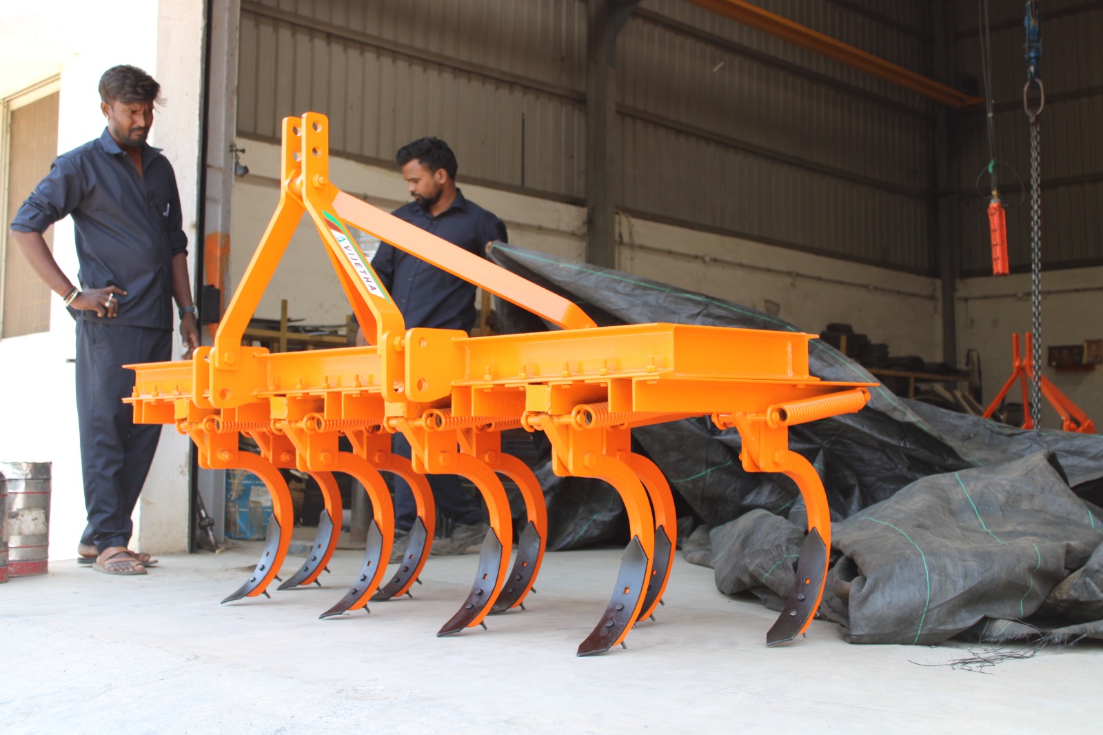 9 Tyne Cultivator — factory bay
